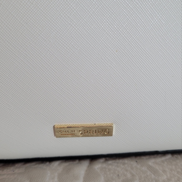 Ladies white & brown Tote purse handbag bnwt Call It Spring - indent - Picture 10 of 12